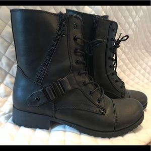Black G by Guess combat boots